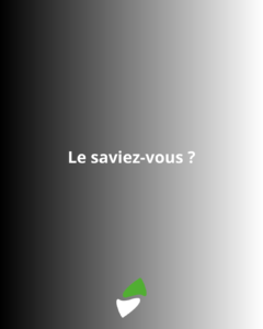 LSM Mobility Fond dégradé du noir au blanc avec le texte "Le saviez-vous ?" et un logo vert et blanc en bas. Idéal pour un article de blog sur la plateforme PLG7.