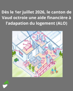 LSM Mobility Illustration d'un logement adapté avec aide financière (ALO) pour le canton de Vaud.